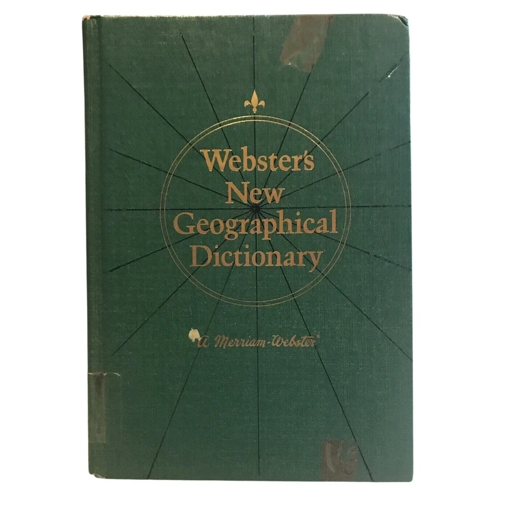 Websters New Geographical Dictionary A Merriam‎ Webster Vintage Book